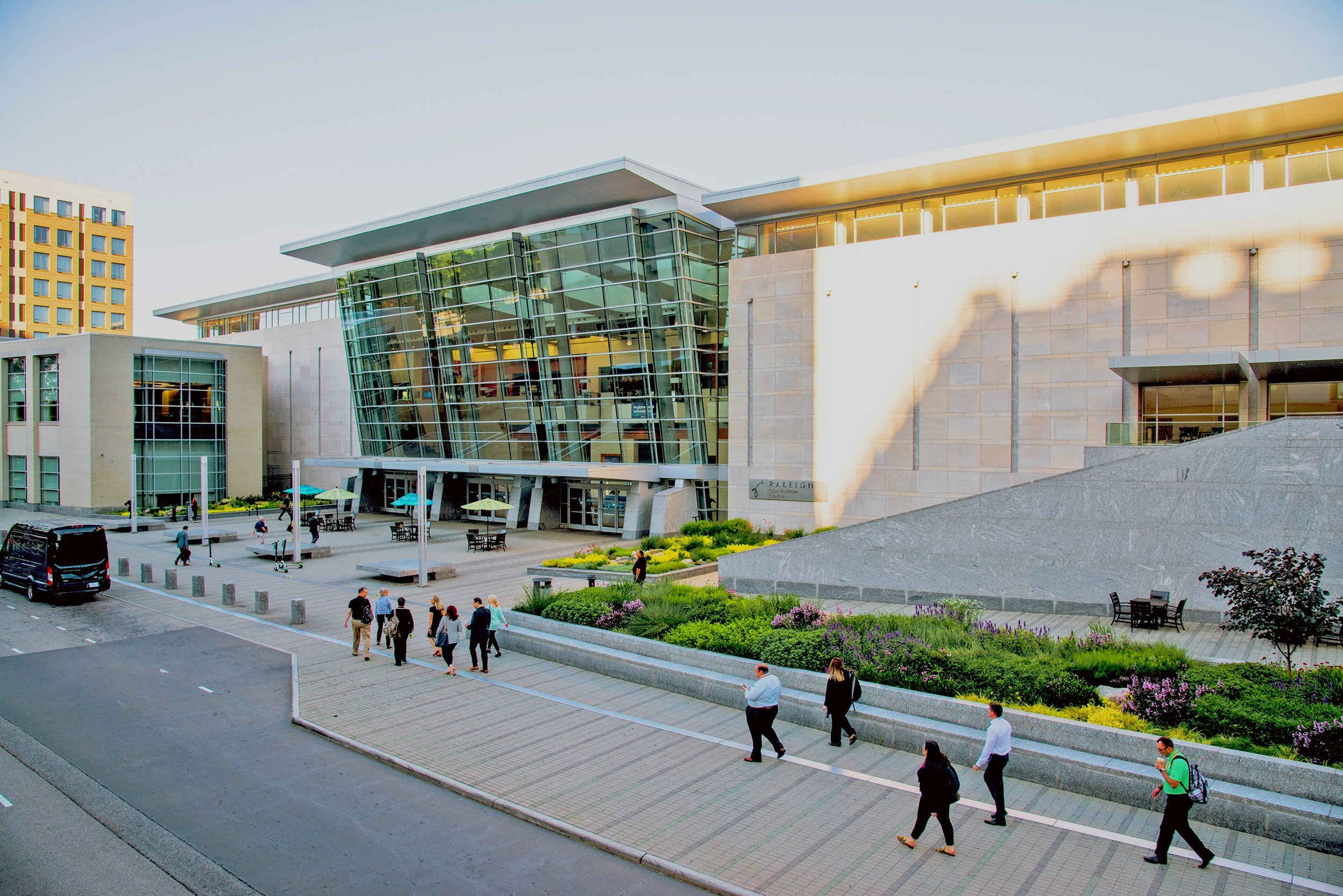 Raleigh Convention Center entrance.